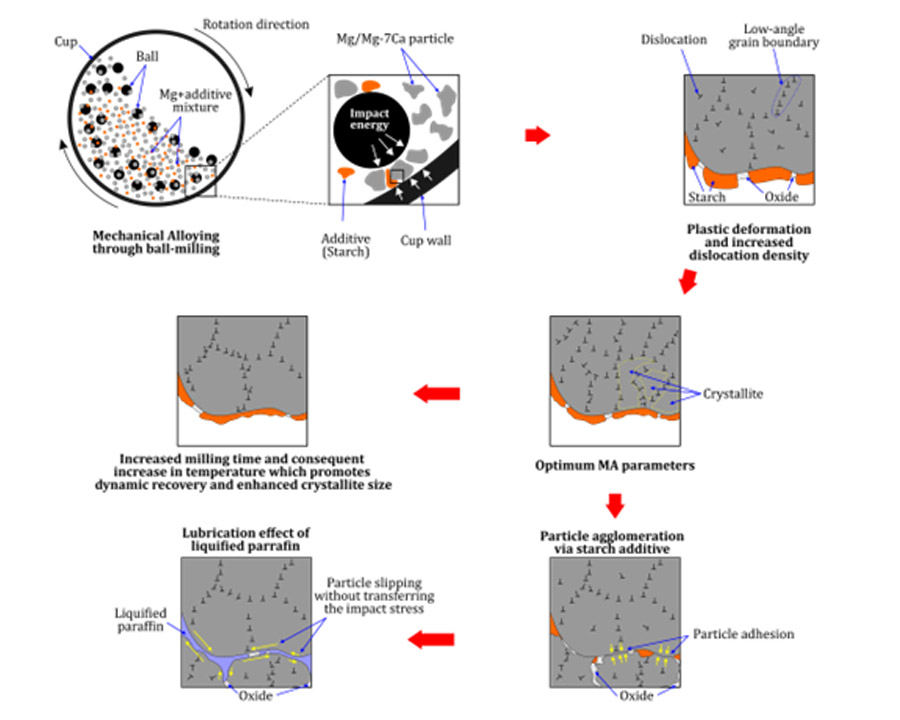 On the synthesis and sintering behavior of a novel Mg-Ca alloy, Part I: Mechanical alloying