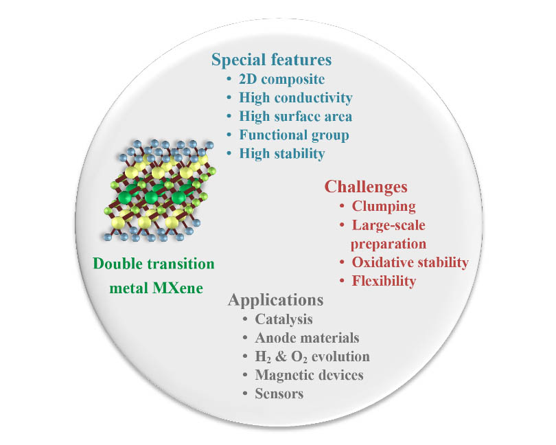 Synthesis and applications of double metal MXenes: A review