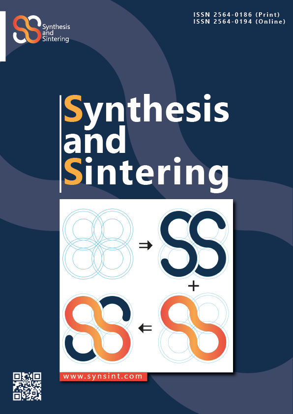 Synthesis and Sintering Vol. 3 No. 3 (2023)